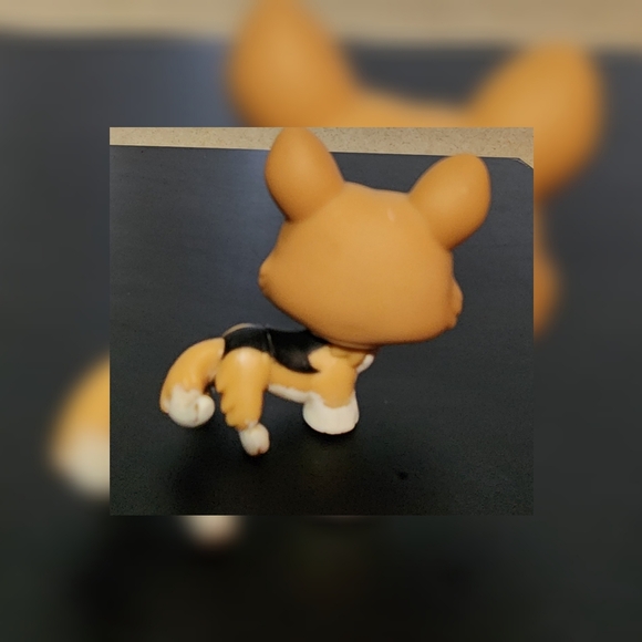 Authentic Littlest Pet Shop LPS #639 Welsh Corgi Puppy Dog Diamond Eyes 2007 - Picture 4 of 9